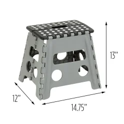 Honey-Can-Do 1.07'H Plastic Step Stool (TBL-09268)