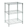 Shelving*Honey-Can-Do 3-Shelf Metal Unit, 24"W, Chrome (SHF-01903)