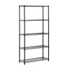 Shelving*Honey-Can-Do 5-Shelf Metal Unit, 36"W, Black (SHF-01442)