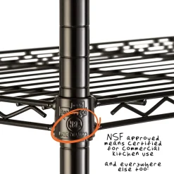 Shelving*Honey-Can-Do 5-Shelf Metal Unit, 36"W, Black (SHF-01442)