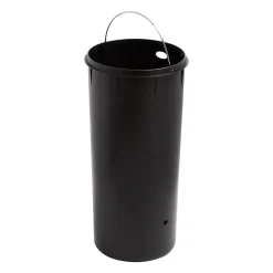 Steel Indoor Round Soft-Close Trash Can with Hinged Lid, 7.92 Gallon, Silver (TRS-08994)<Honey-Can-Do Hot