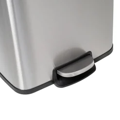 Steel Indoor Trash Can Set with Hinged Lid, 7.92 & 1.32 Gallon, Rose Gold (TRS-09325)<Honey-Can-Do Clearance