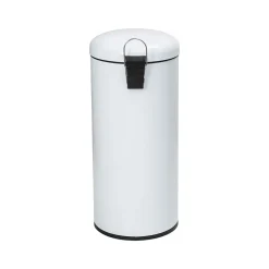 Steel Step Trash Can, 7.9-Gallon, White (TRS-09329)<Honey-Can-Do Sale