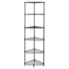 Shelving*Honey-Can-Do 6-Tier Compact Triangle Corner Shelving Unit, Black (SHF-10005)