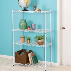 Shelving*Honey-Can-Do 4-Tier Heavy-Duty Adjustable Shelving Unit with 250-lb Weight Capacity, 14