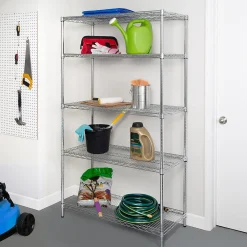 Shelving*Honey-Can-Do 5-Tier Heavy-Duty Adjustable Shelving Unit with 800-lb Shelf Capacity, 18