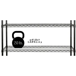 Shelving*Honey-Can-Do 4-Tier 250lb. Capacity Shelving Unit, Black (SHF-01908)