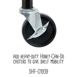 Shelving*Honey-Can-Do 4-Tier 250lb. Capacity Shelving Unit, Black (SHF-01908)