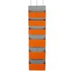 Shelving*Household Essentials 6 Pocket Plastic/Poly Over the Door Hanging Organizer, 57" x 15" x 7", Orange (2168-1)