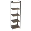 Shelving*Household Essentials Ashwood 5-Shelf Storage Tower (8075-1)