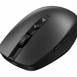 Sale HP 710 Rechargeable Silent Wireless Ergonomic Track-On-Glass Mouse, Black (6E6F2AA)