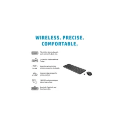 Outlet HP 330 Wireless Ergonomic Keyboard & Mouse Combo, Black (2V9E6AA)