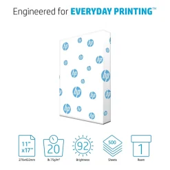 Multipurpose Paper*HP 11" x 17" Multipurpose Paper, 92 Brightness, 500/Ream (C1117)