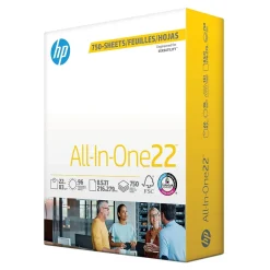 Multipurpose Paper*HP All-In-One22 8.5" x 11" Multipurpose Paper, 22 lbs., 96 Brightness, 750 Sheets/Ream (208850)