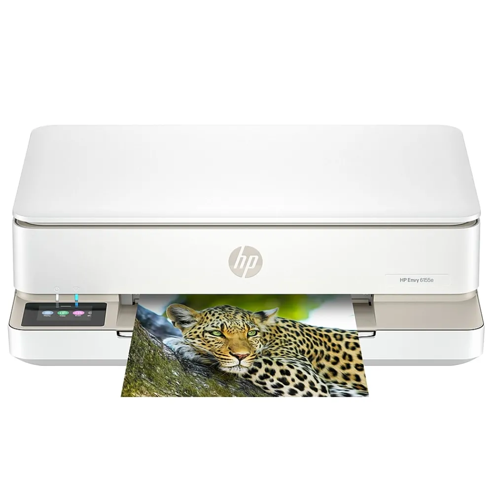 HP Envy 6155e Wireless All-in-One Color Inkjet Printer, Scanner, Copier, Best for Home, 3 months FREE ink with + (714L5A)