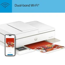 HP Envy 6555e Wireless All-in-One Color Inkjet Printer, Scanner, Copier, Best for home, 3 months FREE ink with + (714N5A)