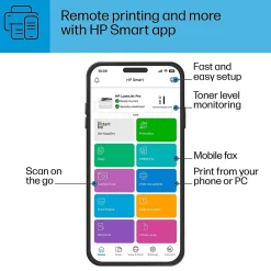 HP LaserJet Pro 4001dw Wireless Black & White Laser Printer, Single-Function, Print, Best for Office (2Z601F)