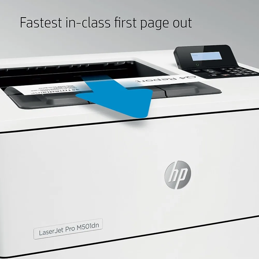 HP LaserJet Pro M501dn Black & White Laser Printer, Single-Function, Print (J8H61A#BGJ)