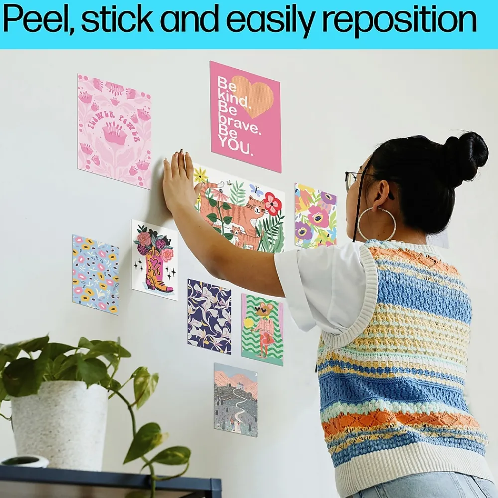 Photo Paper*HP Picture Stickers, 8.5" x 11", 25 Sheets/Pack (8L1U9A)