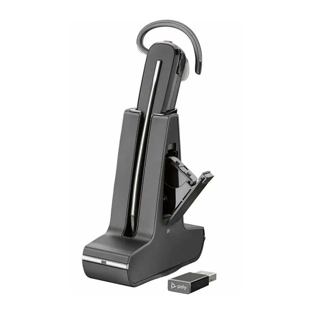 Best Poly HP Cradle, Wireless Headset Charging Capability, Black (85T32AA#ABA)