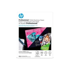 Photo Paper*HP Professional Tri-Fold Business Paper, Glossy, 8.5" x 11", 150 Sheets/Pack (4WN12A)
