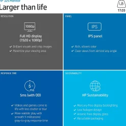 Sale HP 32s Monitor, 31.5" Full HD IPS LED Monitor , Silver/Black (2UD96AA#ABA)