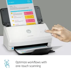 HP Scanjet Pro 2000 s2 Duplex Desktop Document Scanner, White (6FW06A#BGJ)