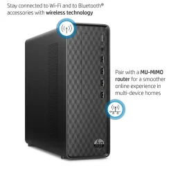 Best HP Slim Desktop Computer, Intel Core i3-1210, 8GB RAM, 256GB SSD, Mouse & Keyboard Included, Windows 11 Home