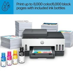 HP Smart Tank 7301 Wireless All-in-One Color Ink Tank Printer Scanner Copier, 2 years ink included (28B70A)