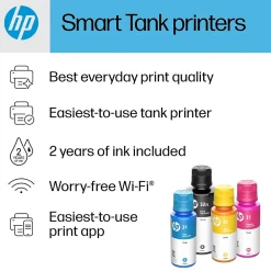HP Smart Tank 7301 Wireless All-in-One Color Ink Tank Printer Scanner Copier, 2 years ink included (28B70A)