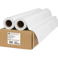 Wide Format Paper*HP Universal Adhesive Vinyl Wide Format CAD Paper, 36" x 66', Matte Finish, 2/Pack (HEWC2T51A)