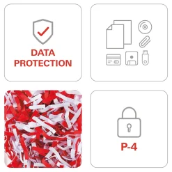 Outlet HSM SECURIO P44ic 46-Sheet Cross-Cut Multi-Media Shredder (1873)