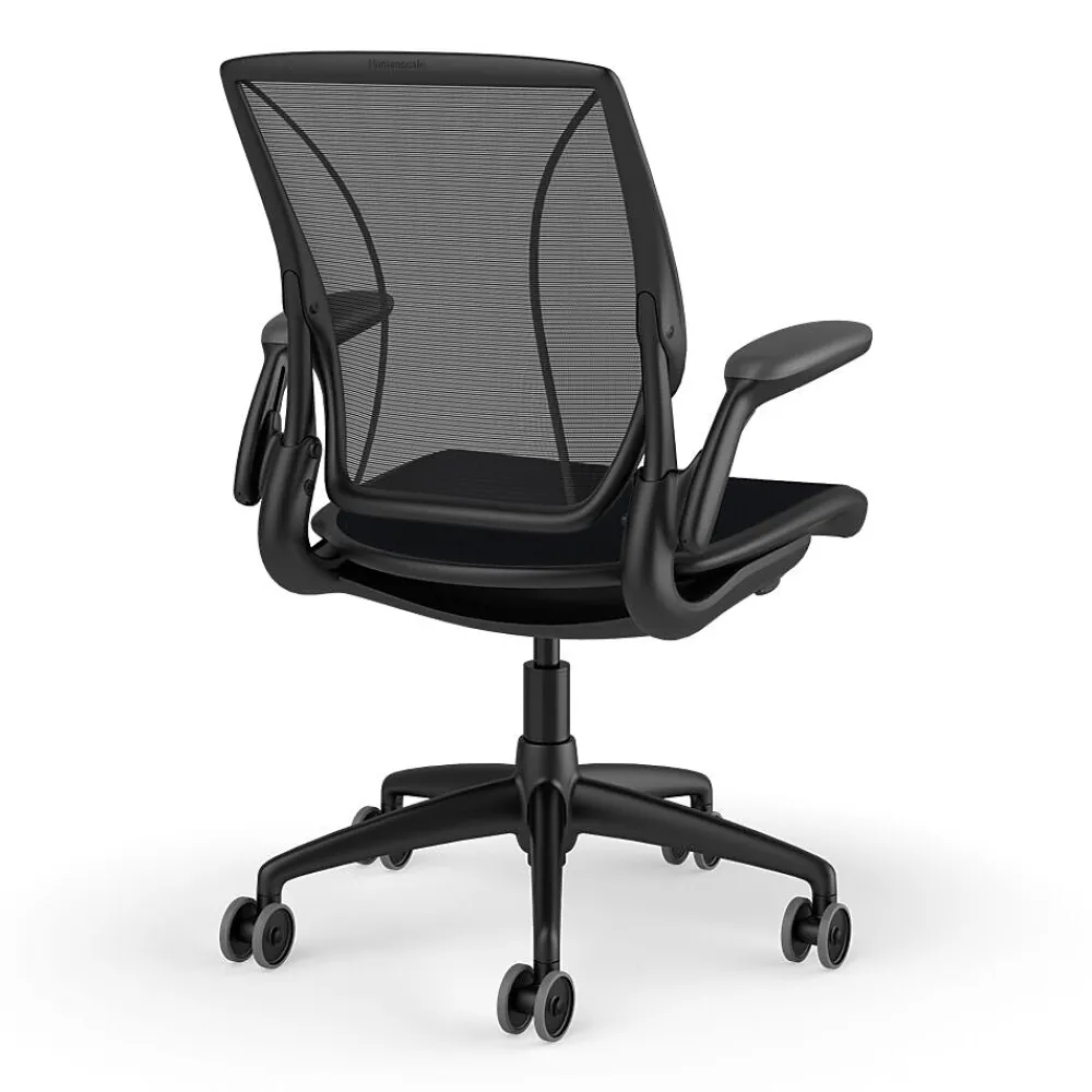 Office Chairs*Humanscale Diffrient World Ergonomic Fabric/Mesh Swivel Task Chair, Black (W11BM10CF10SHNSC)