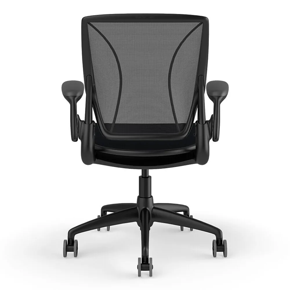 Office Chairs*Humanscale Diffrient World Ergonomic Fabric/Mesh Swivel Task Chair, Black (W11BM10CF10SHNSC)