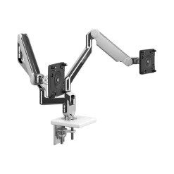 New Humanscale Dual Monitor Arm, Polished Aluminum (X22DBW)