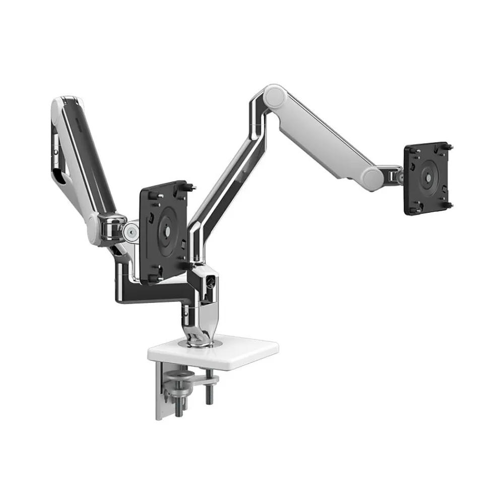 New Humanscale Dual Monitor Arm, Polished Aluminum (X22DBW)