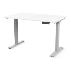 Standing Desks*Humanscale eFloat Go 2.0 58"W Electric Rectangular Adjustable Standing Desk, White (FYH12TS3060WH)