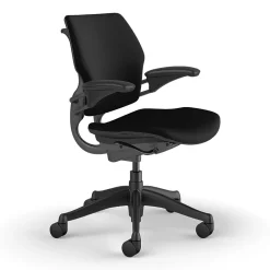 Office Chairs*Humanscale Freedom Ergonomic Fabric Swivel Task Chair, Black (F111GCF10XFSHNSC)