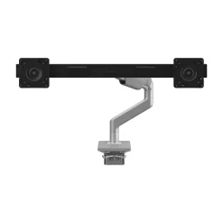 Best Humanscale M8.1 Adjustable Dual Monitor Arm, Up to 28" Monitors, Silver (M82CBS)
