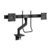 Best Humanscale M8.1 Adjustable Dual Monitor Arm with Crossbar, Up to 28" Monitors, Black (M82HBB)