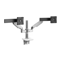 New Humanscale M/Flex for M2.1 Dual Monitor Arm, Polished Aluminum (X22SBW)