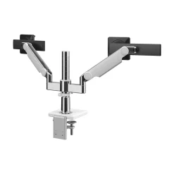 New Humanscale M/Flex for M2.1 Dual Monitor Arm, Polished Aluminum (X22SBW)