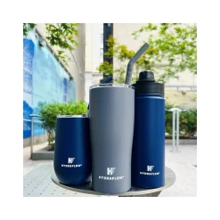 Capri Stainless Steel Vacuum Insulated Tumbler, 20 oz., Black (218688)<HYDRAFLOW Discount