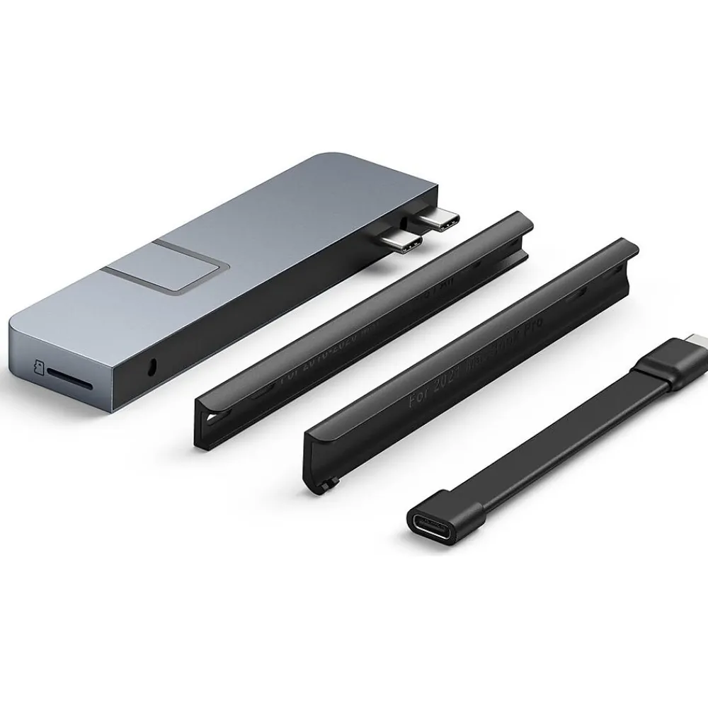 Hyper Products HyperDrive Duo Pro 7-Port USB Type-C Hub, Space Gray (HD575-GRAY)