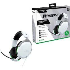 Best HyperX CloudX Stinger 2 3.5mm Noise Canceling Stereo Gaming Headset, UC Certified, White (75X28AA)