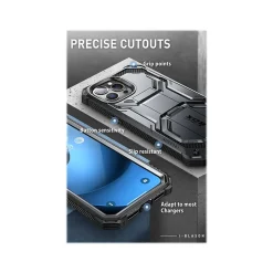 i-Blason Armorbox Black Rugged Case for iPhone 14 Pro (iPhone2022Pro-6.1-Armorbox-SP-Black)