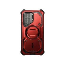 i-Blason ArmorBox MagSafe Rugged Case for Samsung Galaxy S24+, Shock Absorbing, Metallic Red (GS24PLUSABSPRD)
