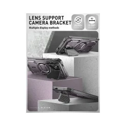 i-Blason Armorbox MagSafe Rugged Case for Samsung Galaxy S24 Ultra, Shock-Absorbing, Purple