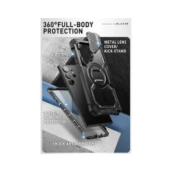 i-Blason Armorbox MagSafe Rugged Case for Samsung Galaxy S24 Ultra, Shock-Absorbing, Black