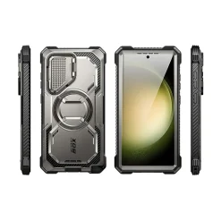 i-Blason Armorbox MagSafe Rugged Case for Samsung Galaxy S24 Ultra, Shock-Absorbing, Titan Gray